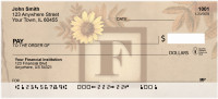 Sunflowers Monogram - F