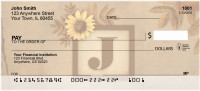 Sunflowers Monogram - J