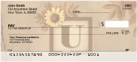 Sunflowers Monogram - U
