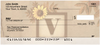 Sunflowers Monogram - V
