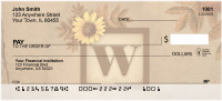 Sunflowers Monogram - W