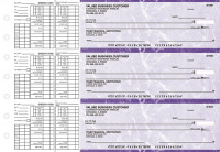 Purple Marble Payroll Business Checks | BU3-UMA01-PAY