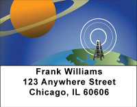 Space Communications Address Labels