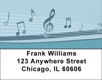 Music Note Melodies Address Labels | LBQBE-94