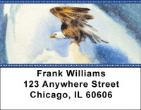 American Eagle In Watercolor Address Labels | LBZANK-06