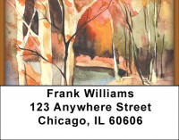 Watercolor - Fall Reflections Address Labels | LBZSCE-18