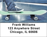Skateboarding Address Labels | LBZSPO-61