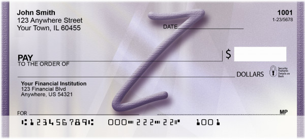 Prosperous Purple Monogram - Z