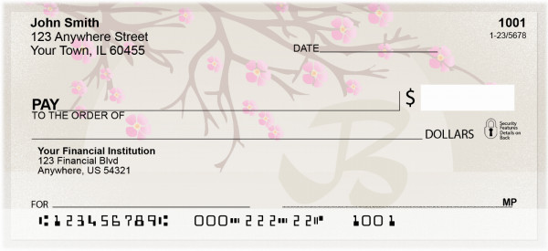 Cherry Blossom Serenity - B Personal Checks