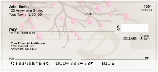 Cherry Blossom Serenity - D Personal Checks
