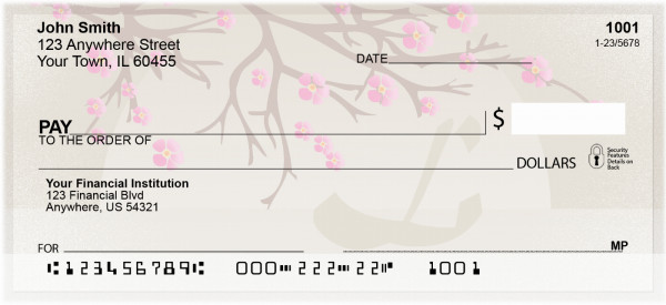 Cherry Blossom Serenity - L Personal Checks