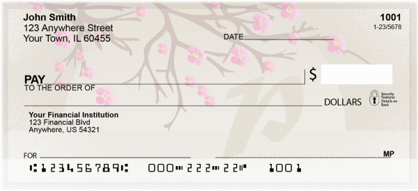 Cherry Blossom Serenity - P Personal Checks