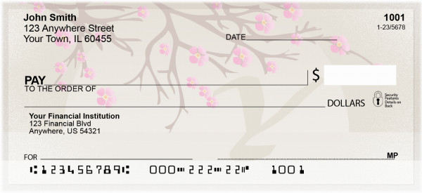 Cherry Blossom Serenity - Y Personal Checks