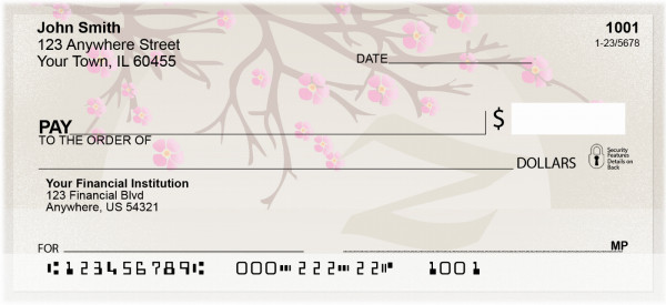 Cherry Blossom Serenity - Z Personal Checks