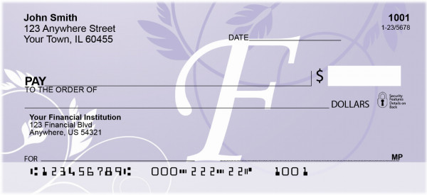 Purple Prosperity -F Personal Checks