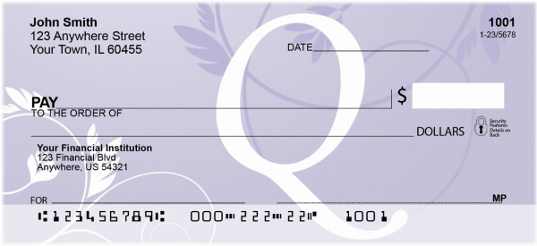 Purple Prosperity -Q Personal Checks